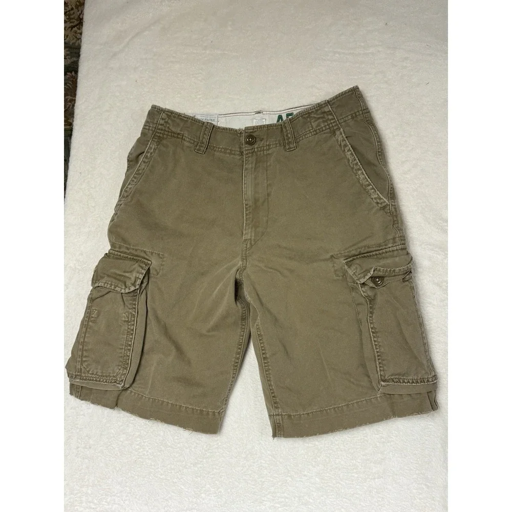 Vintage American Eagle‎ Outfitters Cargo Shorts Mens 31 Khaki Classic Outdoor